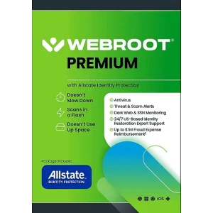 Webroot Premium With Allstate Identity Protection - 1-Year / 5-Device