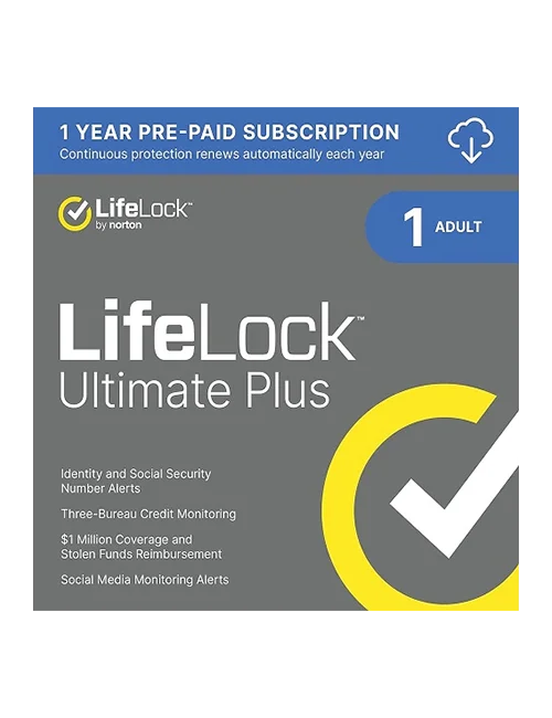 LifeLock Ultimate Plus By Norton - 1-Year / 1-Adult - USA